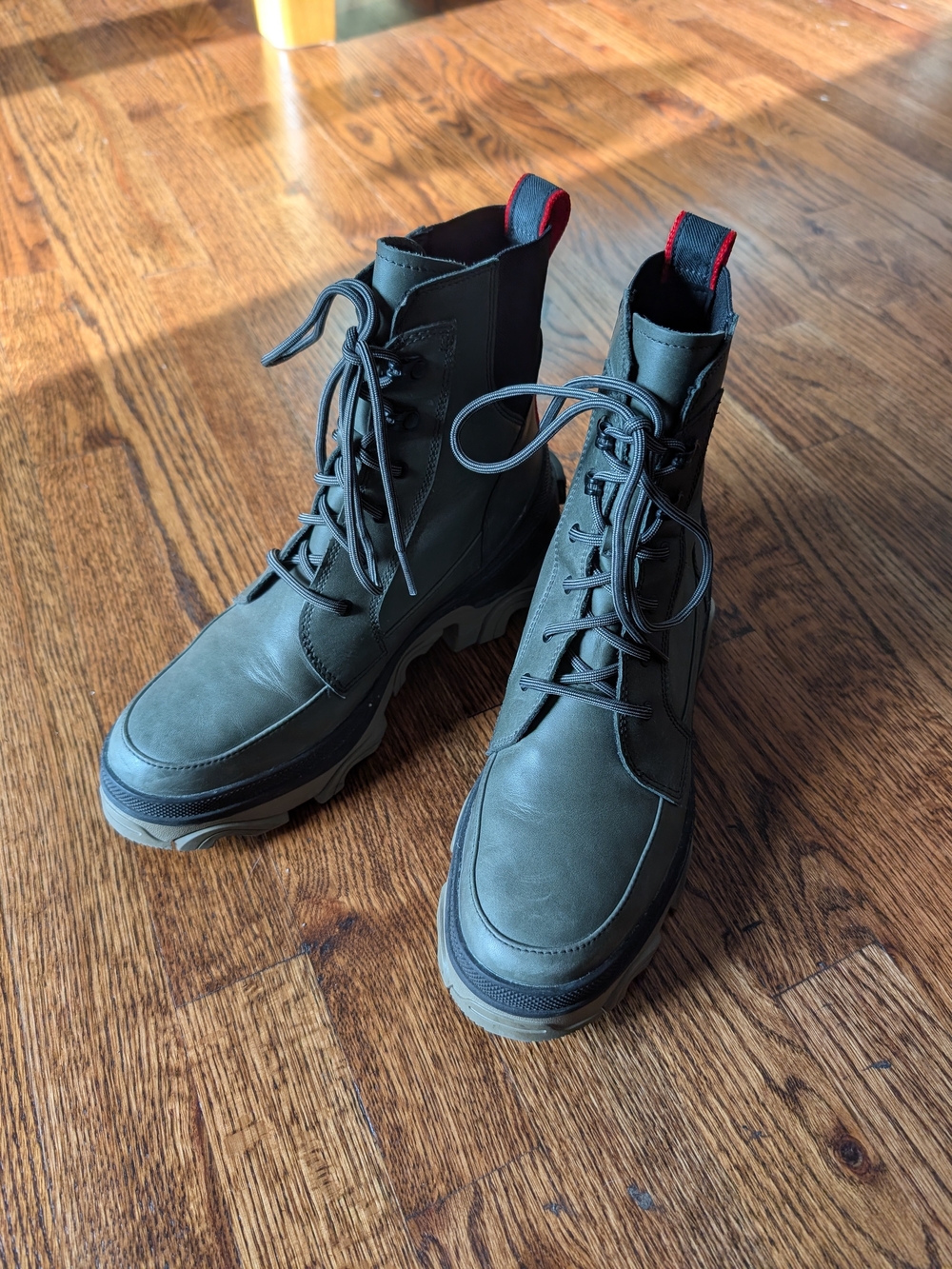 Women's Sorel Brex Lace-up Boots Olive Green